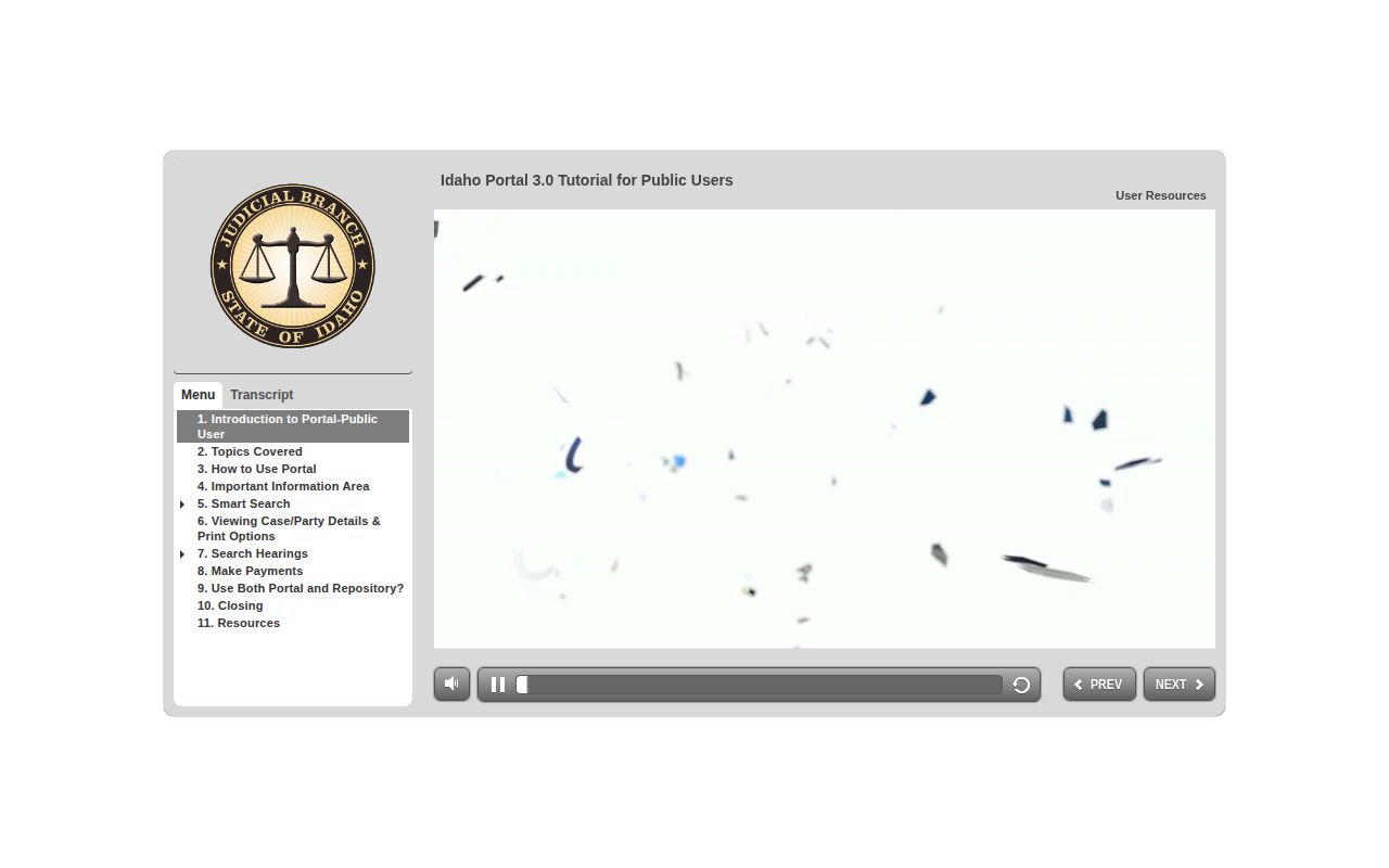 Twin Falls County release court record search tutorial
